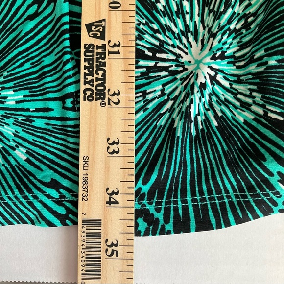 APT 9 Womens Wrap Dress Green Floral Sleeveless V-Neck Buckle Stretch Size MP - Picture 6 of 6